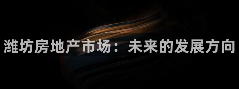 和记官网app：潍坊房地产市场：未来的发展方向