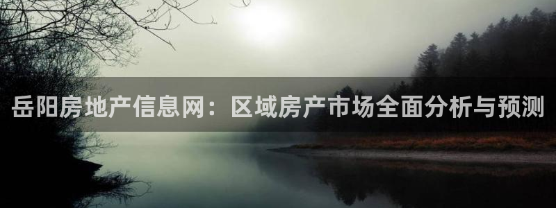 和记娱真心推荐h88285官网：岳阳房地产信息网：区域房产市
