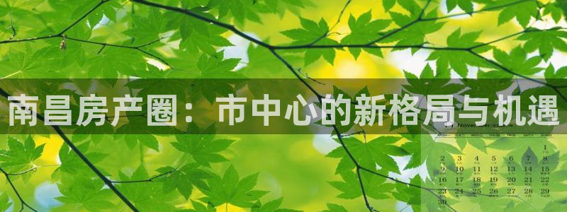 3g和记官网：南昌房产圈：市中心的新格局与机遇