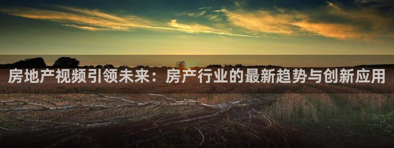 和记官网注册：房地产视频引领未来：房产行业的最新趋势与创新应
