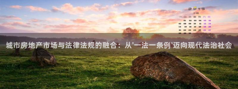 和记体育买球官网：城市房地产市场与法律法规的融合：从\'一法