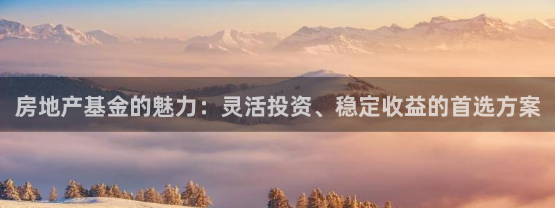 和记娱官网h88285怡情：房地产基金的魅力：灵活投资、稳定