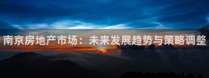和记娱乐h8官网：南京房地产市场：未来发展趋势与策略调整