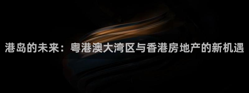 和记网址官网：港岛的未来：粤港澳大湾区与香港房地产的新机遇