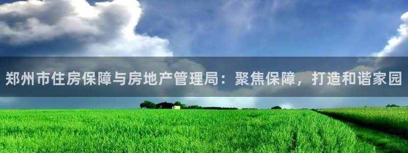 胡和记面官网：郑州市住房保障与房地产管理局：聚焦保障，打造和