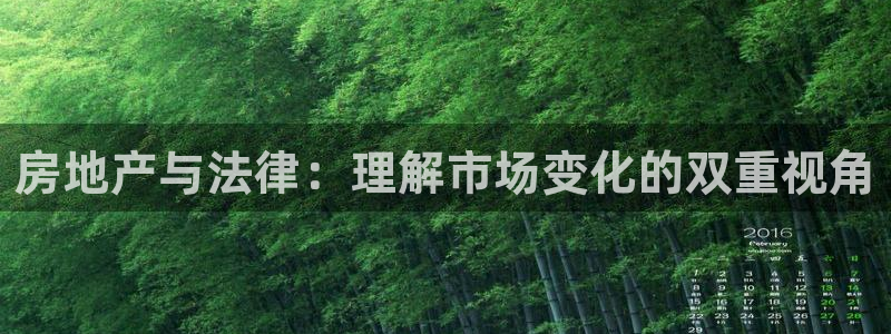 和记怡情视频官网：房地产与法律：理解市场变化的双重视角